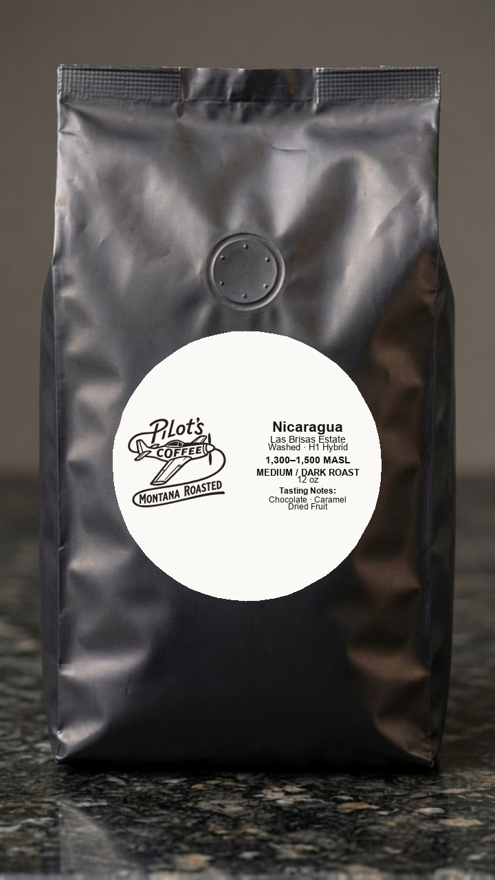 Pilot's Coffee — Nicaragua Las Brisas, 12 oz bag
